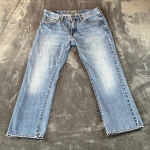 American Eagle Original Straight Jeans Mens 32x30 Medium Wash 100% Cotton
